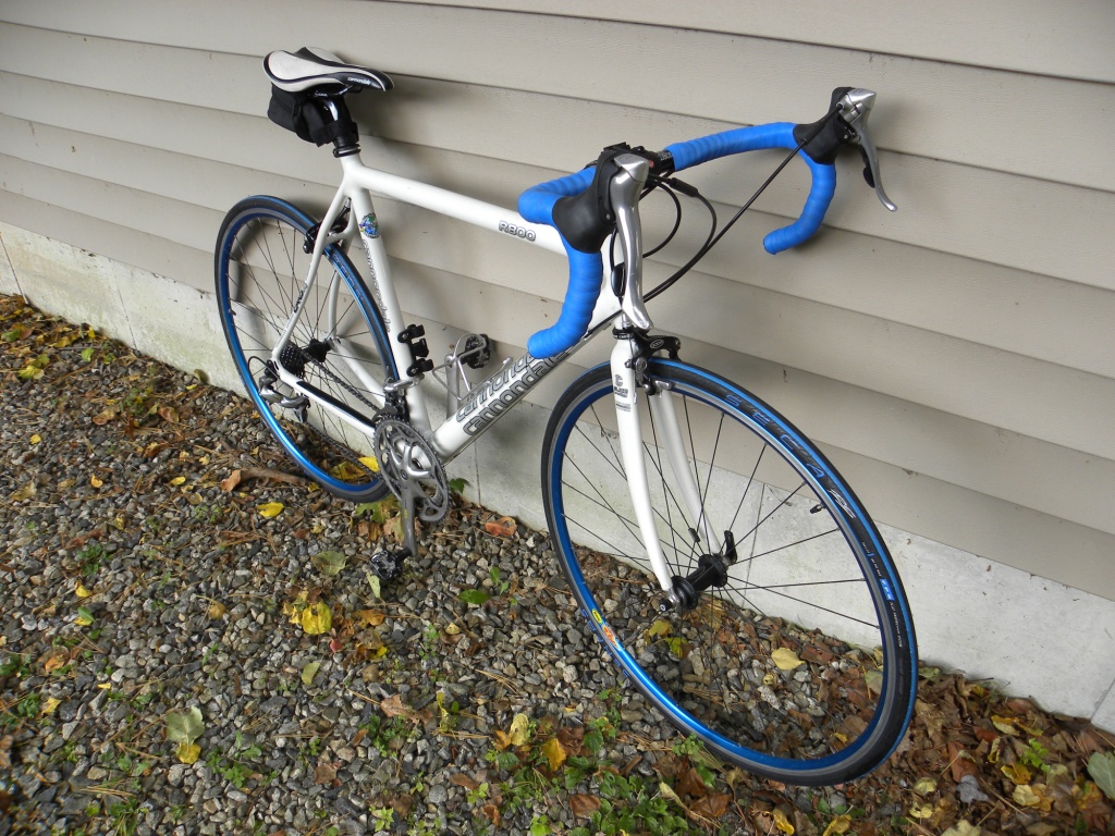 blue bar tape road bike