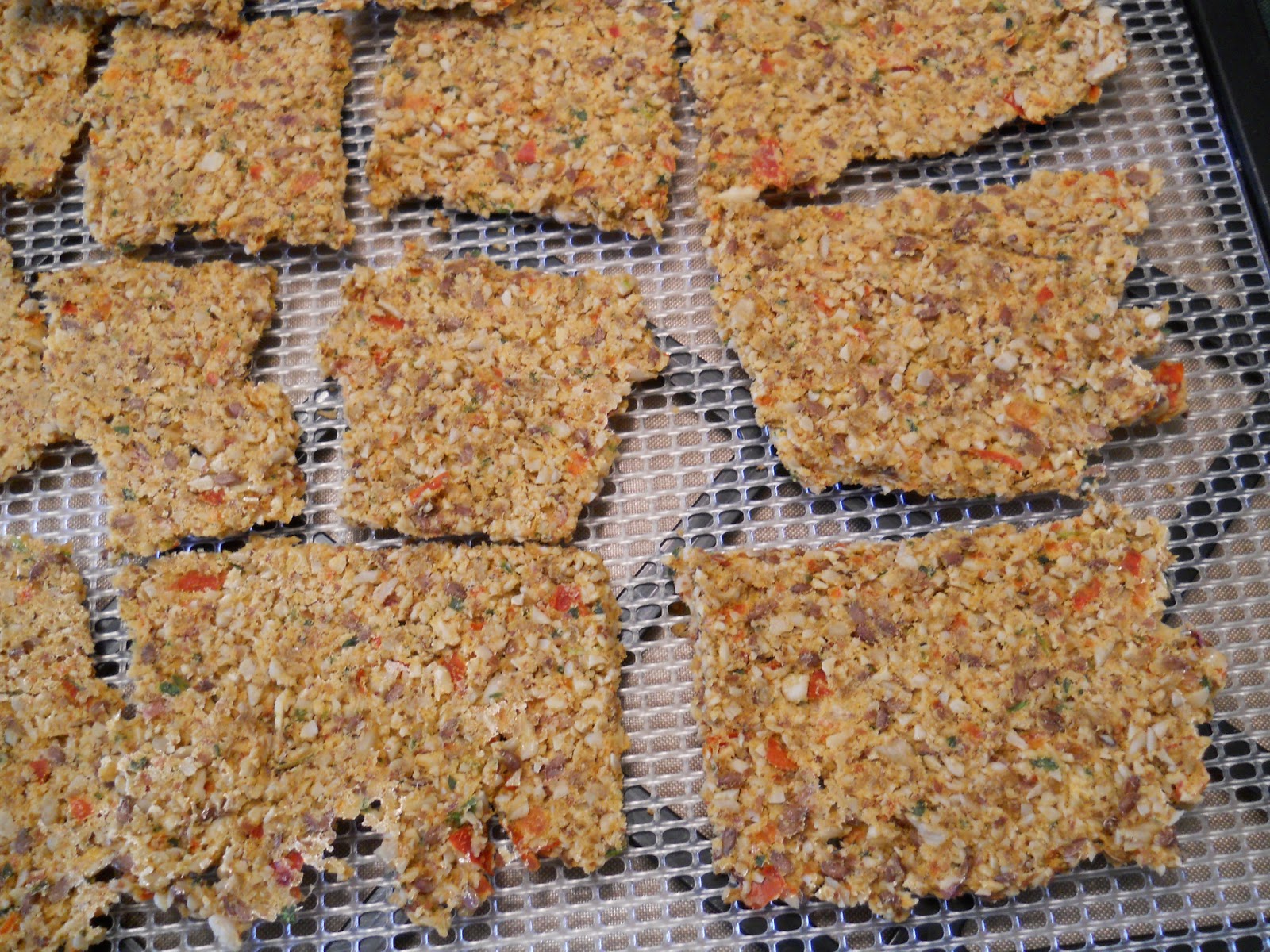 Kathy's Kitchen, Health, and Nutrition Basic Raw Veggie Snack Cracker