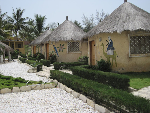 Complejos turísticos de El Lago Rosa en Senegal