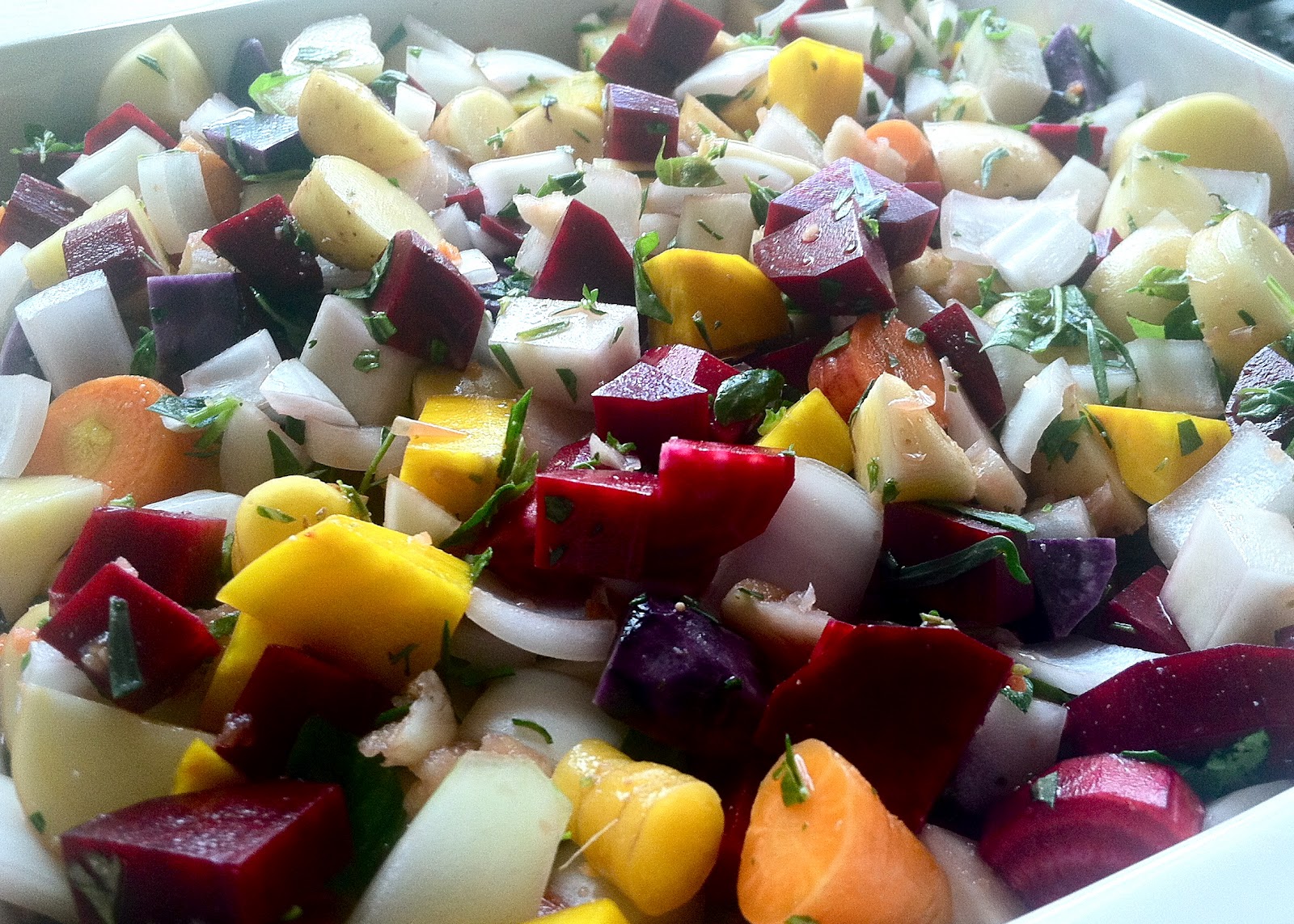 Positively Vegan Roasted Root Vegetables