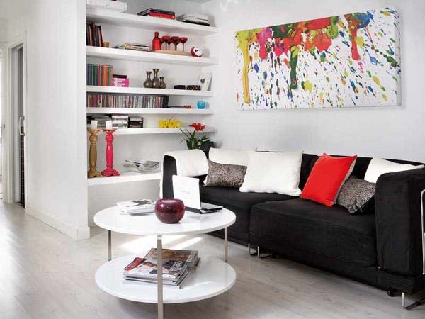 living room design for tiny homes