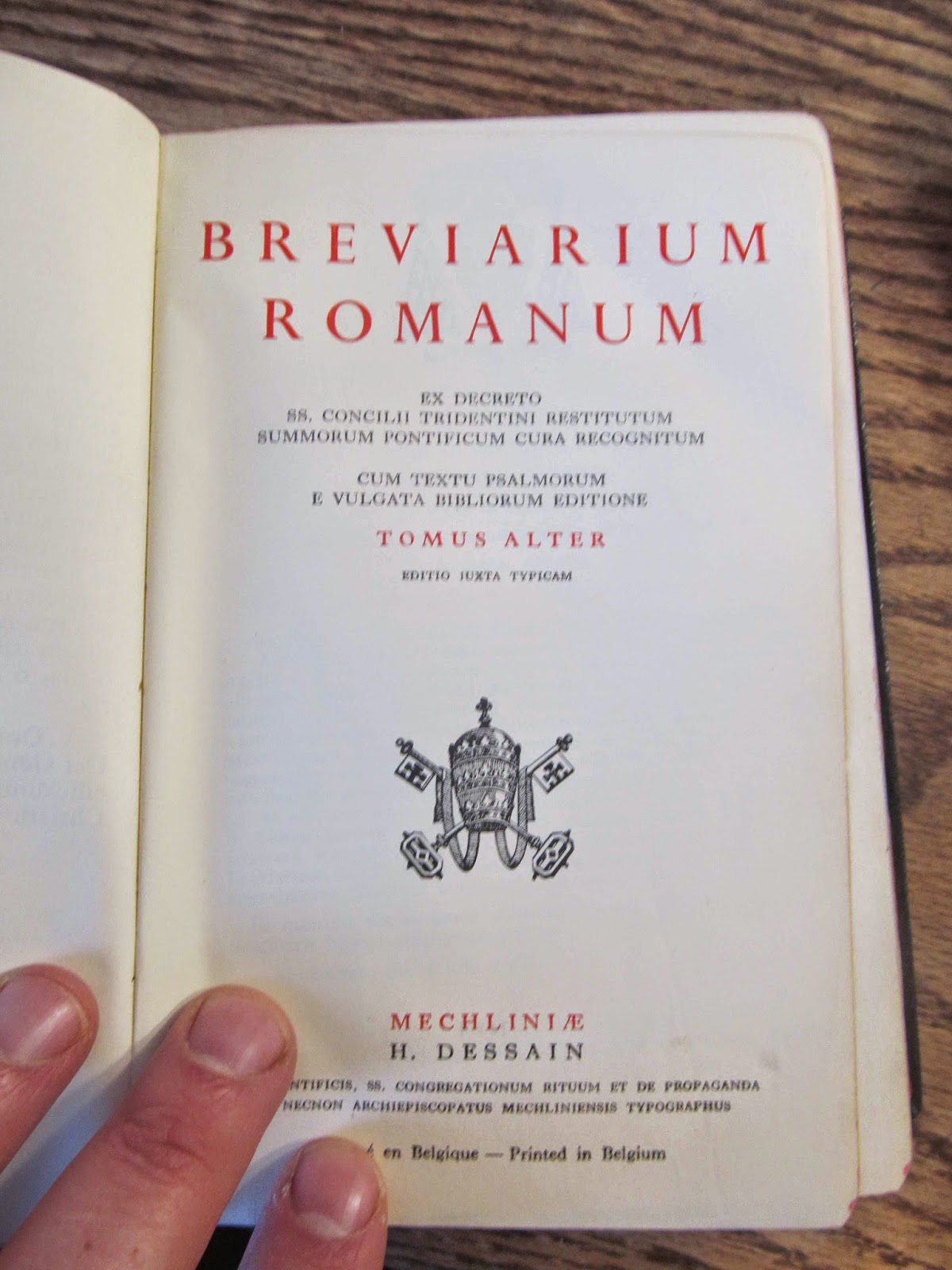 Roman Breviary 1962