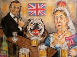 Queen Victoria and 007 at the Pub