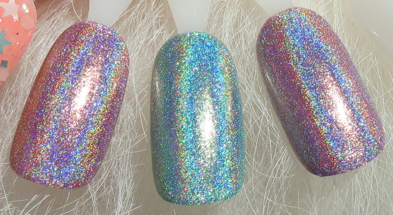 Blue Skies for Me Please FACE Stockholm Holographic Nail Polish Haul