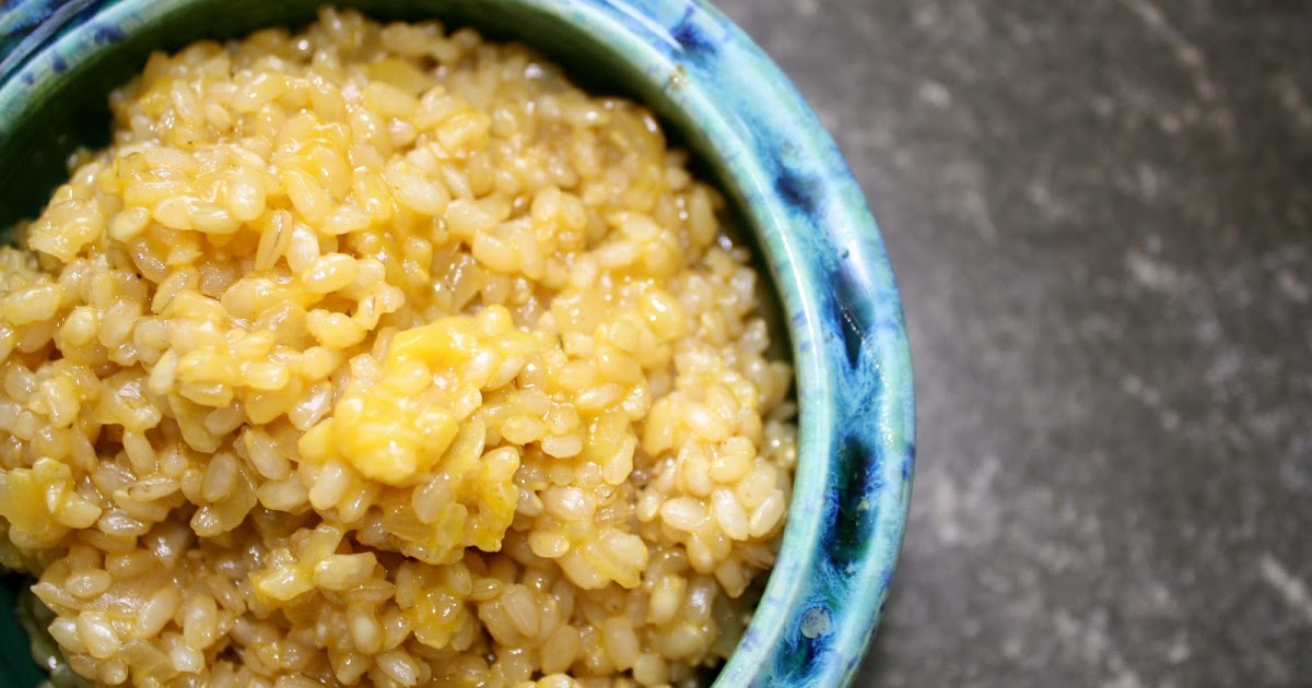 Gastronomically Imbalanced Short Grain Brown Rice Risotto
