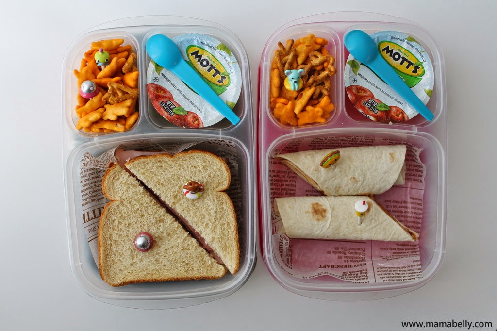 Fun Bento Pick Lunch in Easylunchboxes for School - Mamabelly.com
