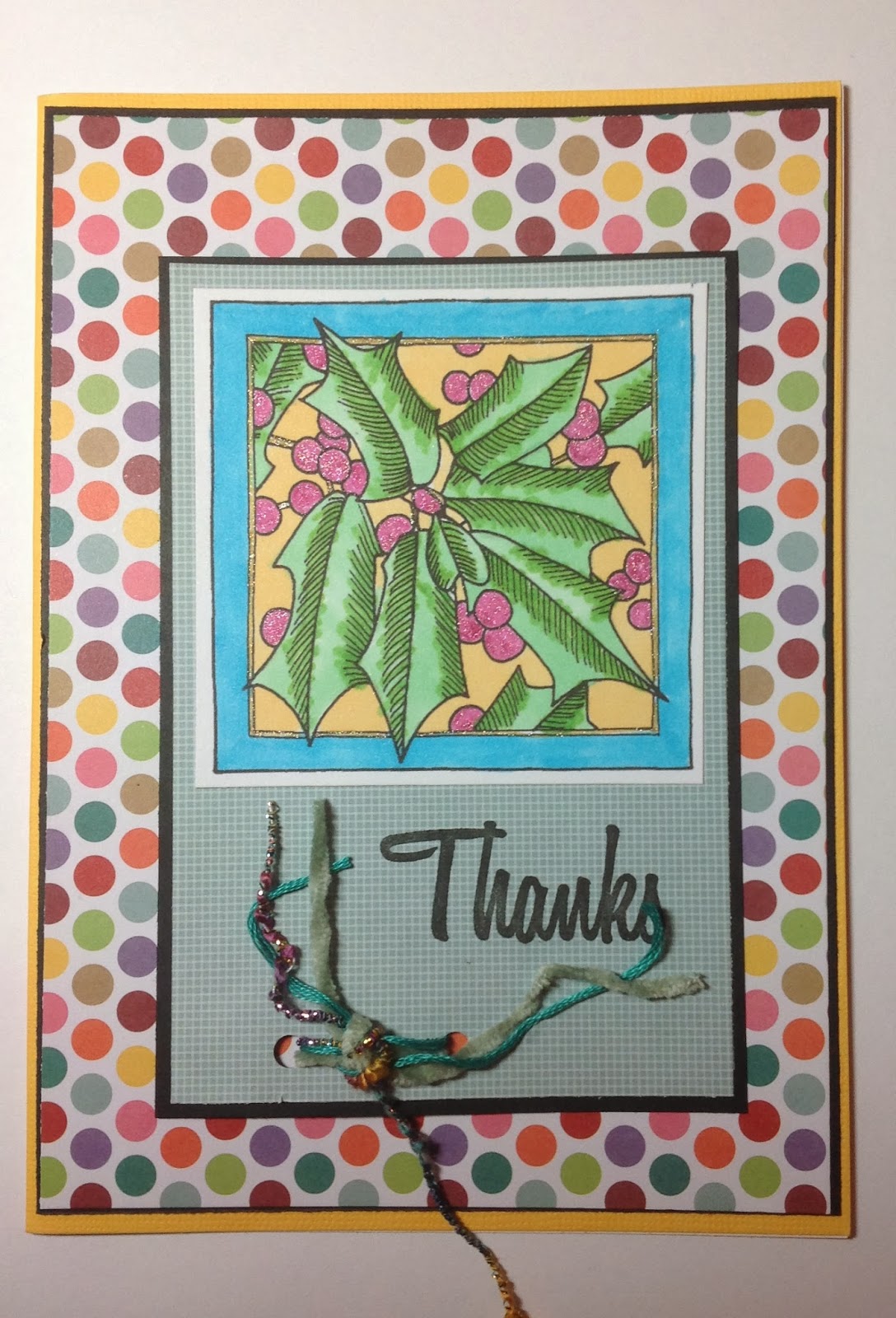 ScrapbookerPhD: Christmas Holly Color Splash