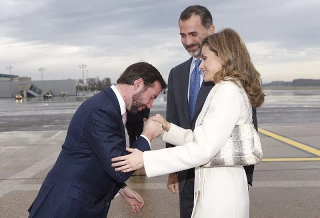 Princess Stephanie de Lannoy, Queen Letizia of Spain, King Felipe VI of Spain, Grand Duke Henri of Luxembourg, Grand Duchess Maria Teresa of Luxembourg and Prince Guillaume, Hereditary Grand Duke of Luxembourg 