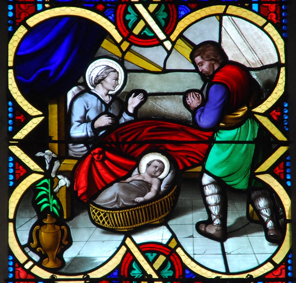 Paroisse Saint Crépin les Vignes Vitrail de NOEL