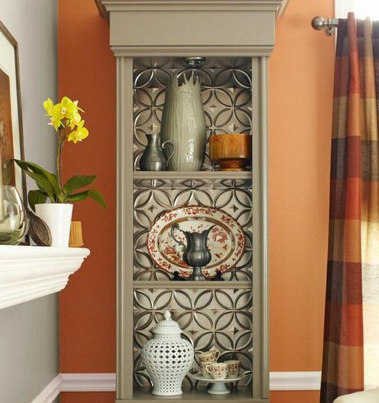 How to update furniture with wallpapers Home Decorating Ideas