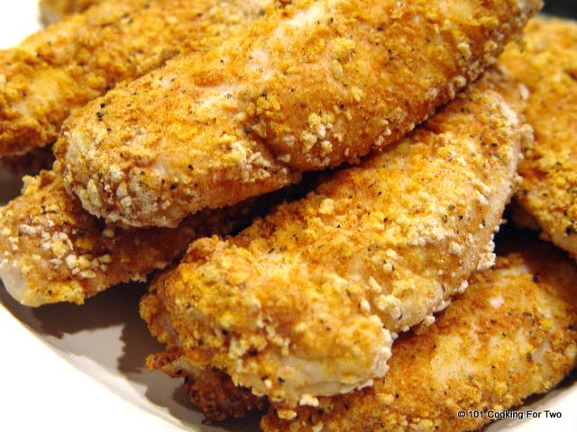 Spicy Baked Chicken Strips from 101 Cooking For Two