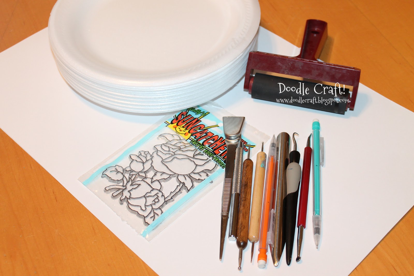 Doodlecraft Block Printing for Kids using Styrofoam!