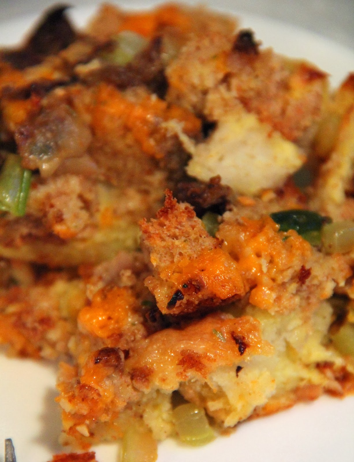 Jo and Sue Savory Breakfast Bread Casserole