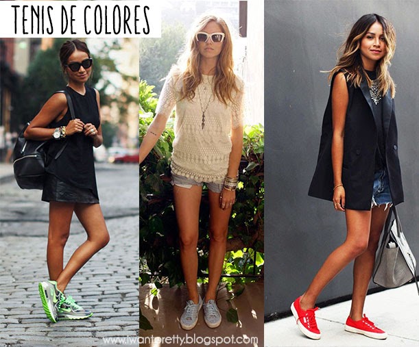 LOOK,Outfits con tenis para Primavera,Verano!