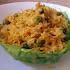 Cabbage and green peas rice