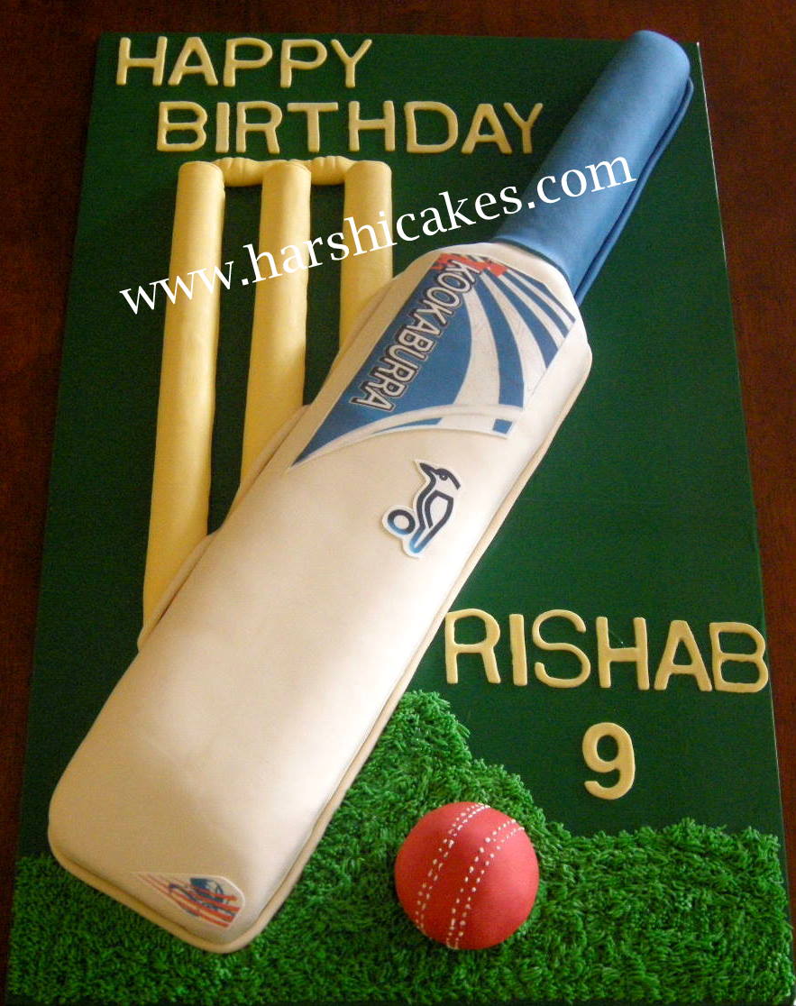 Harshi's Cakes & Bakes Kookaburra Cricket Bat for Rishab