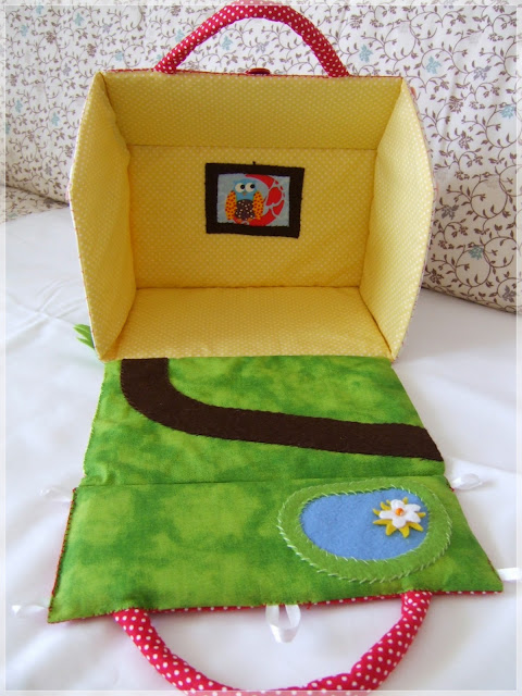 Textilní domeček pro panenky