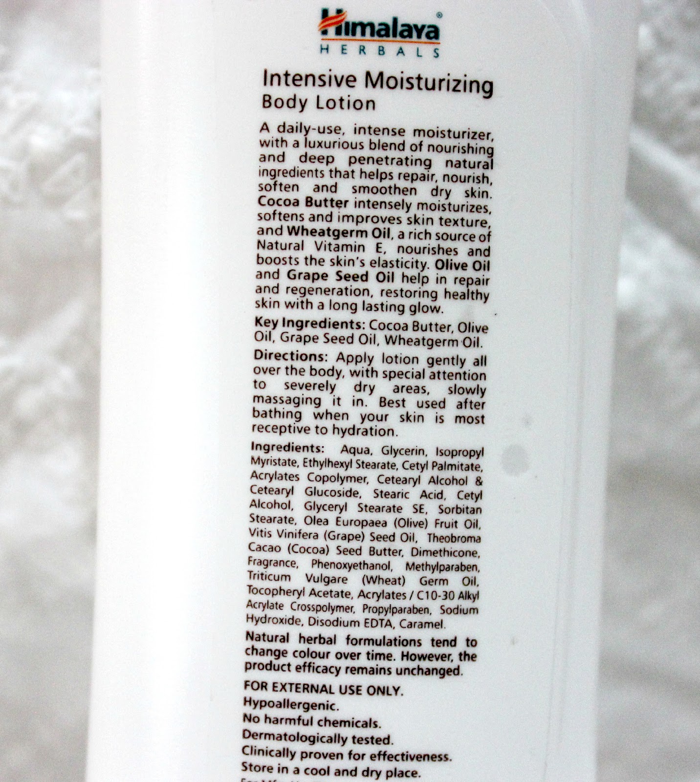 Makeup Review & Beauty Blog Himalaya Herbals Cocoa Butter Intensive