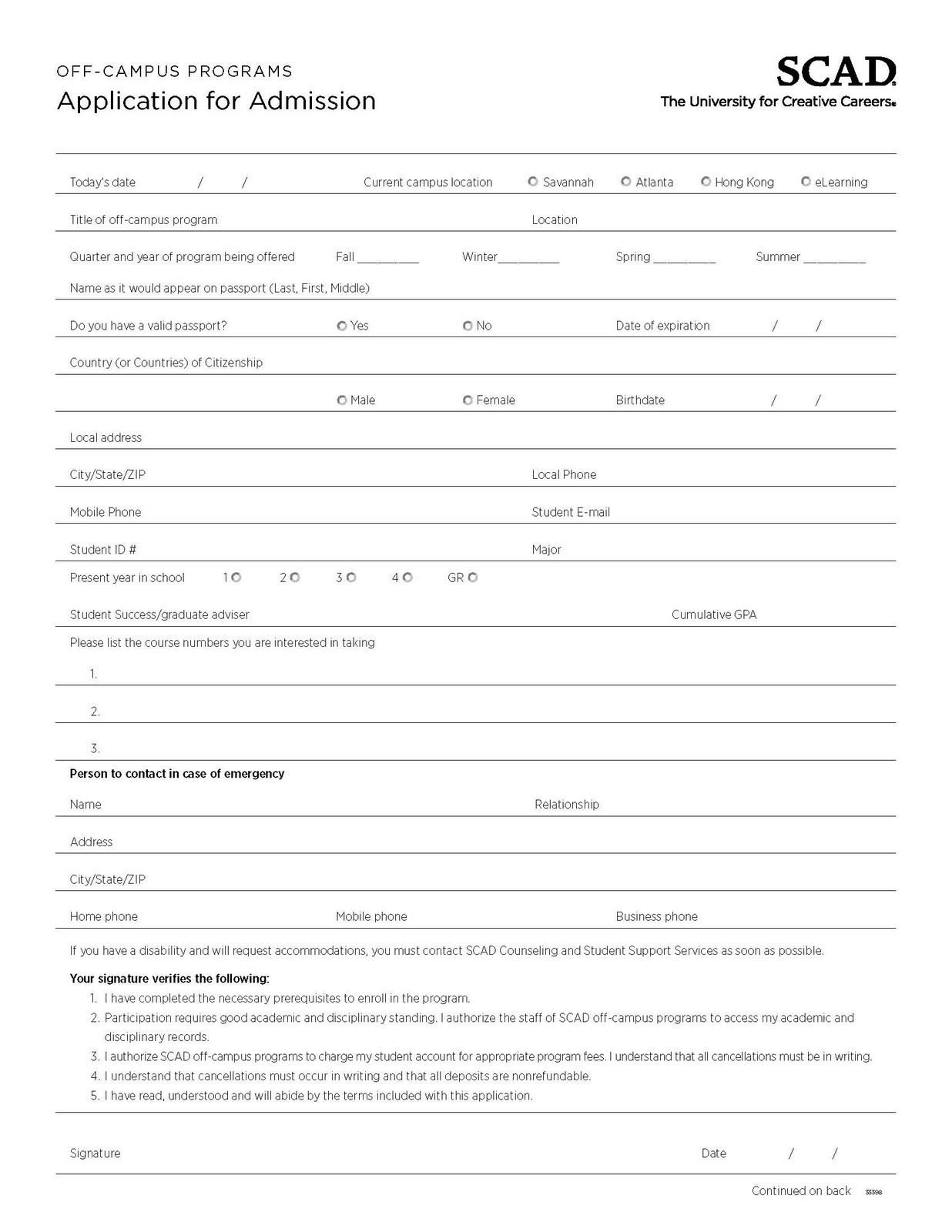 scad photography department news april 2011 scad recommendation letter