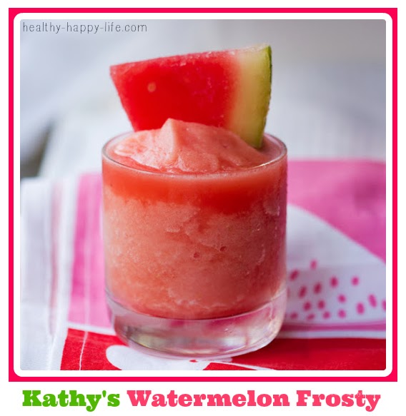 watermelon frosty summer smoothie