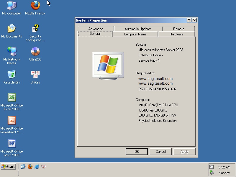 Ghost Windows Server 2003 Enterprise Full