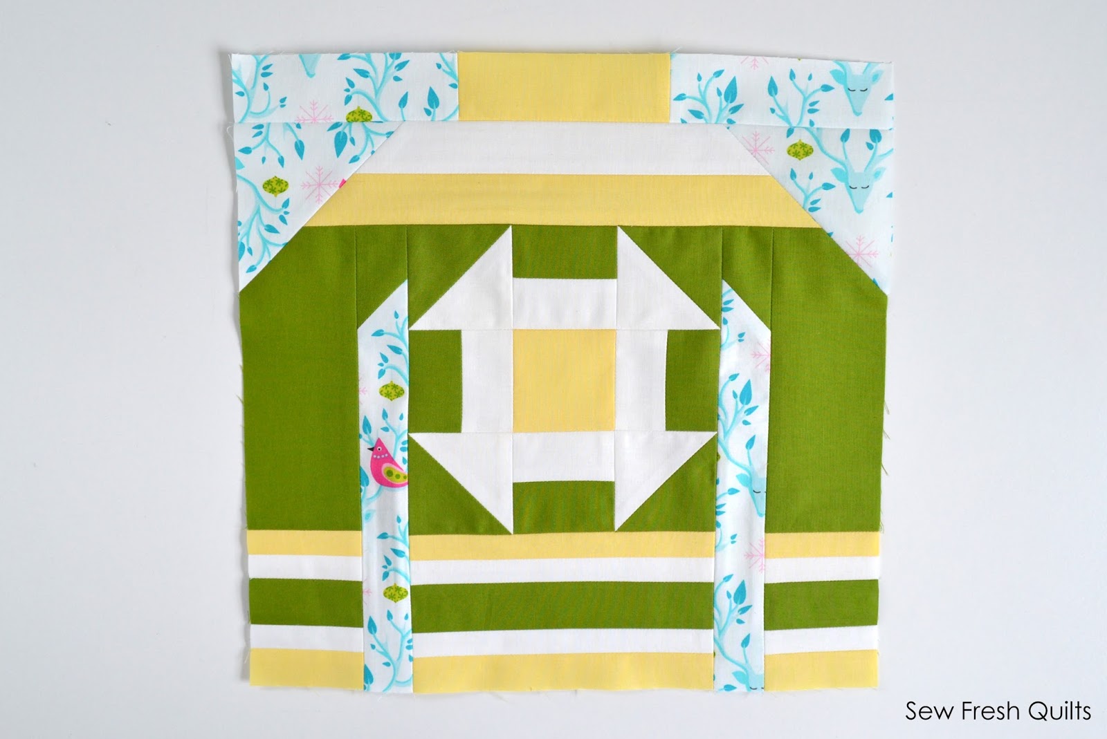 Sew Fresh Quilts: Ugly Christmas Sweaters QAL - Churn Dash Block #5