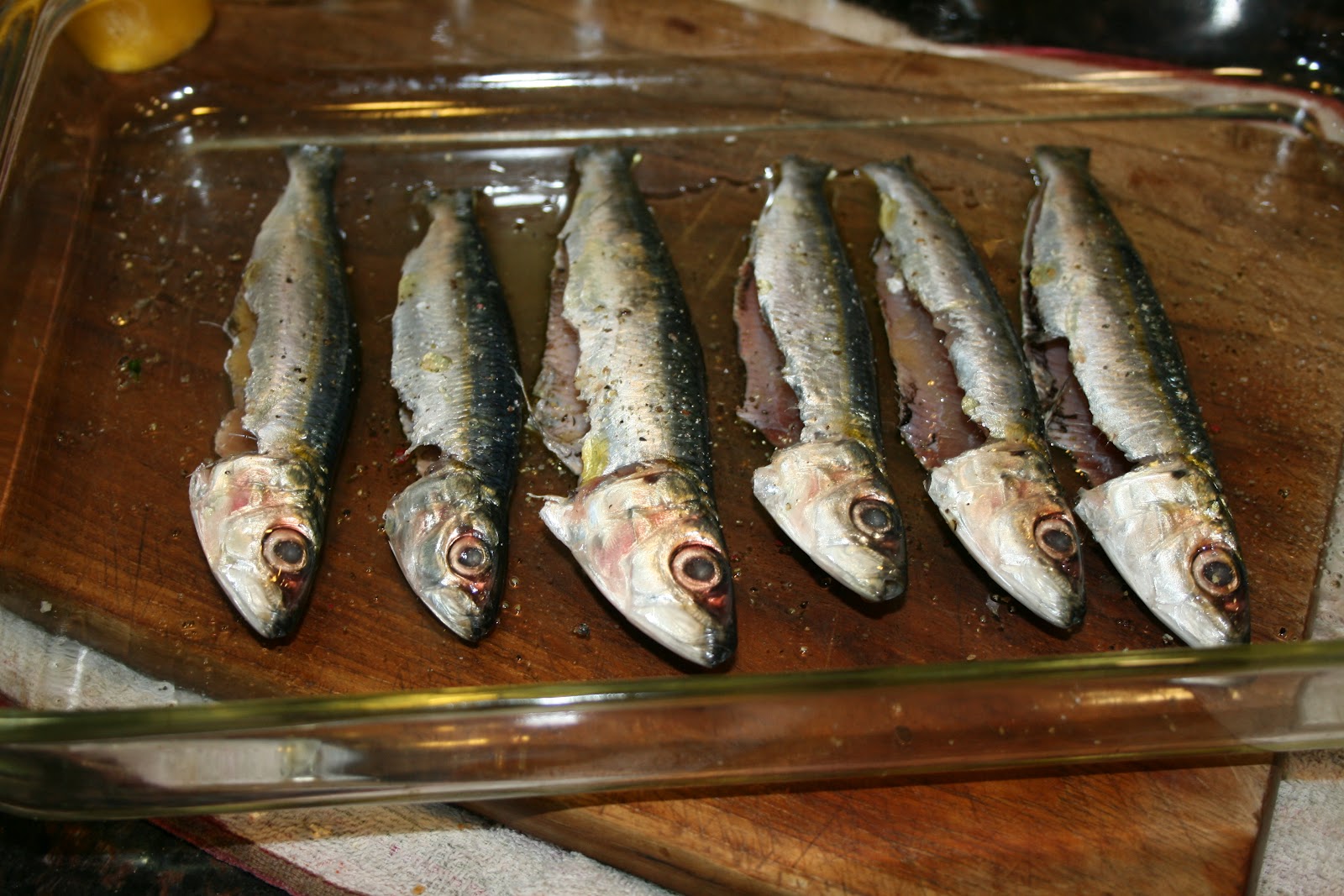 Julia's Cookbook Grilled Sardines Portuguese Style