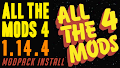 HOW TO INSTALL<br>All the Mods 4 Modpack [<b>1.14.4</b>]<br>▽