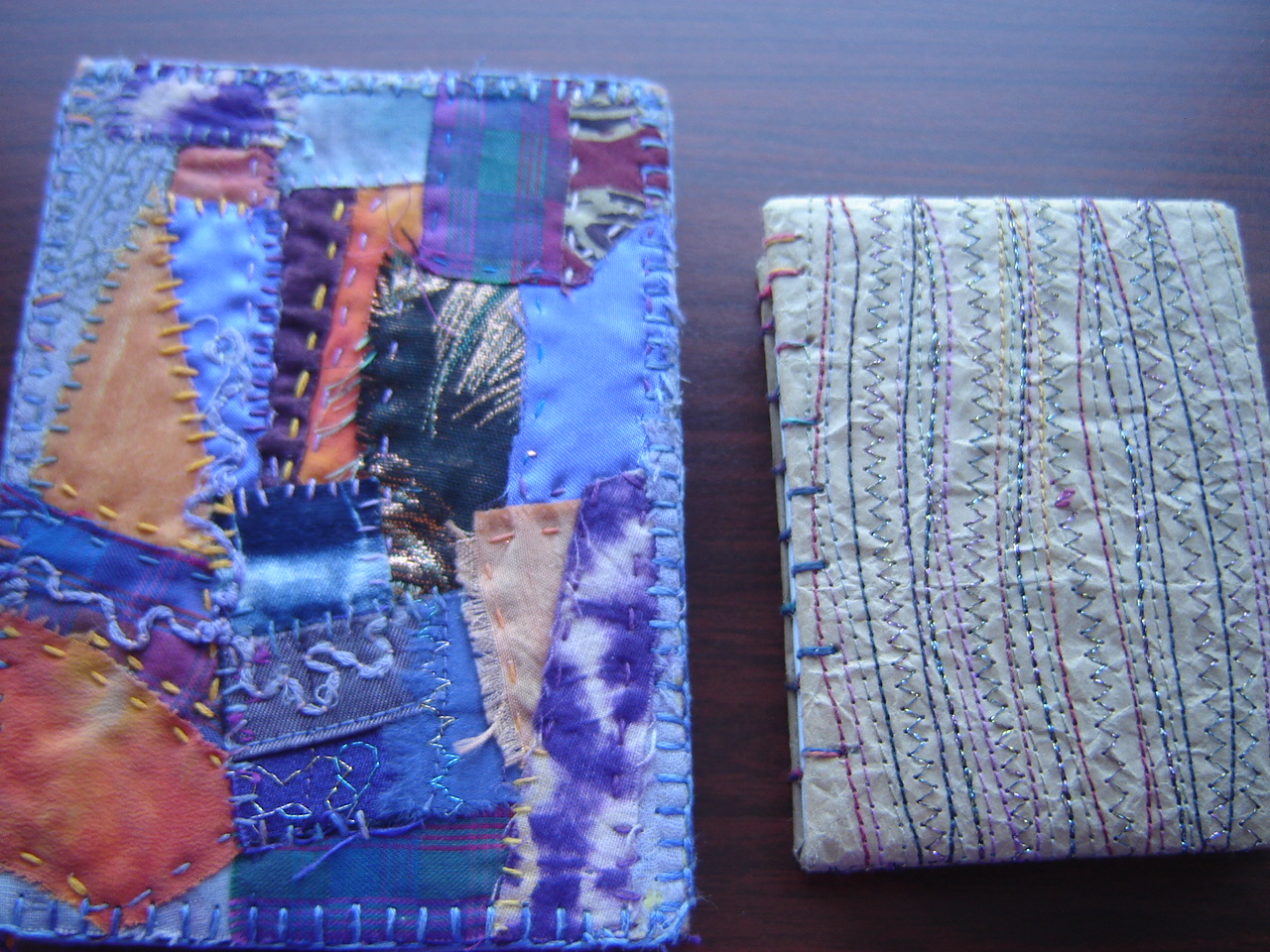 embroidery overlaps A collection of book covers