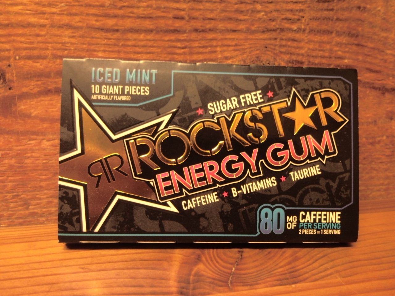 Energy Produkte Tester ROCKSTAR Energy Gum Iced Mint