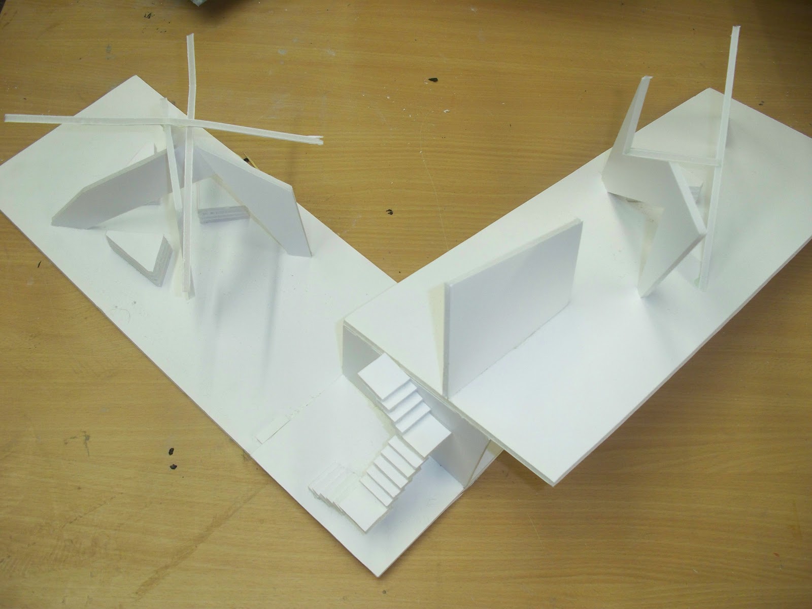Art and Design Foundation Foam board model for interior