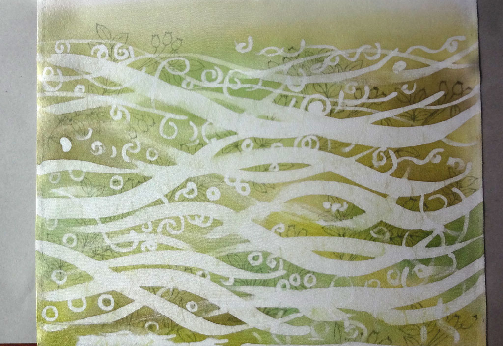 空いろ日和: ろうけつ染め生地