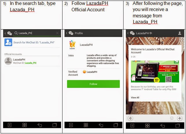 Lazada, WeChat