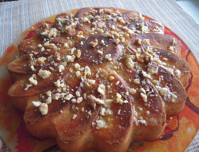 Банановый кекс с медом и грецкими орехами