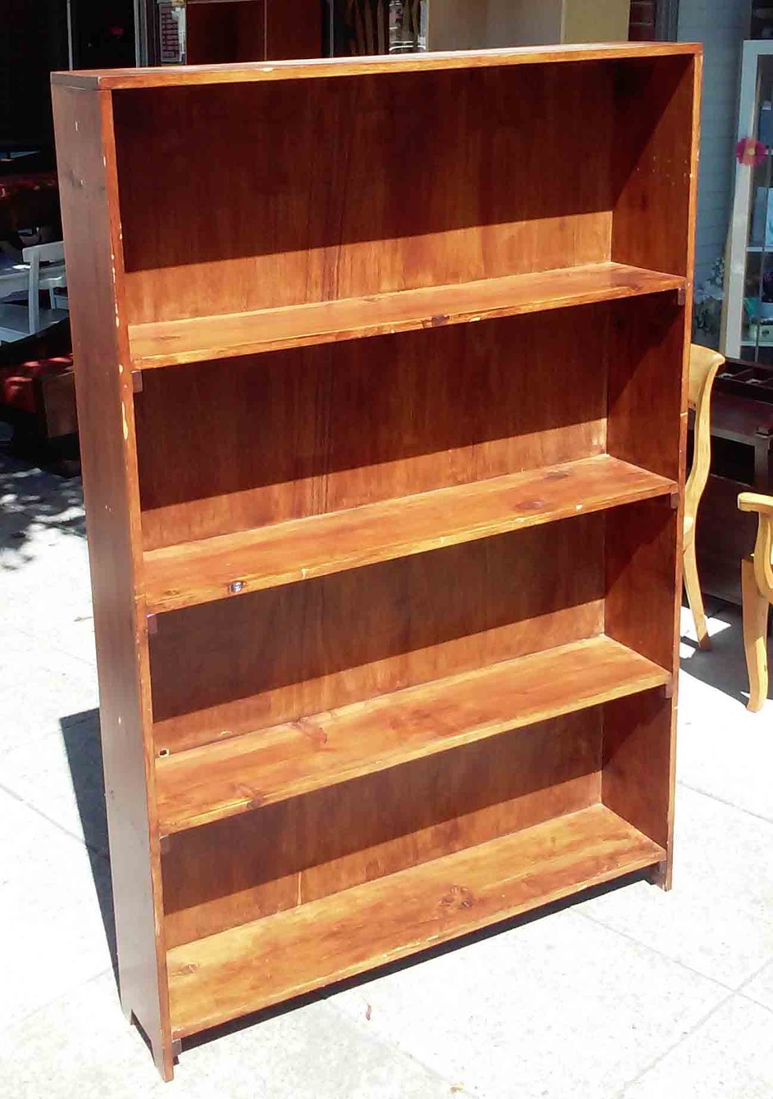 UHURU FURNITURE & COLLECTIBLES SOLD *REDUCED* 4 x 6 Dark Stained Pine