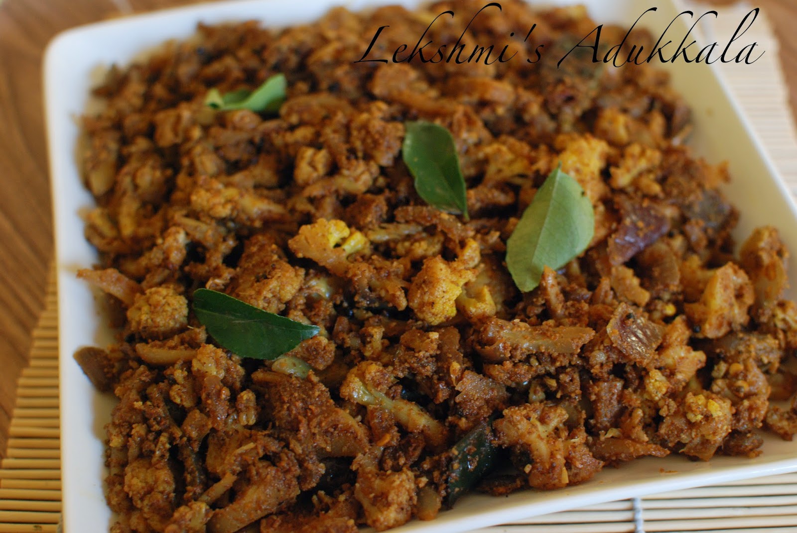 Lekshmi's Adukkala Cauliflower Thoran