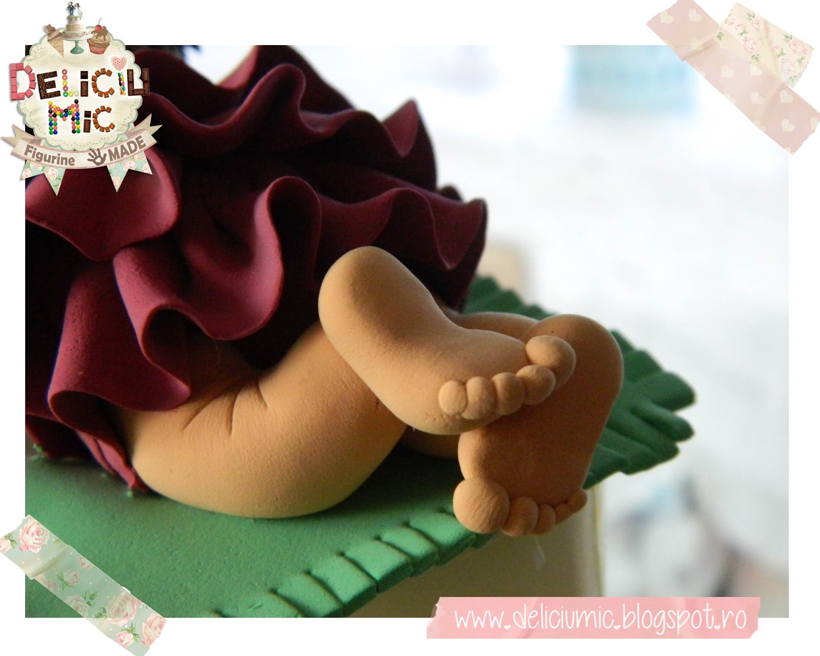Figurina tort botez Figurina tort botez