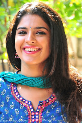 Deeksha Seth Cute in Blue Chudithar Latest Stills