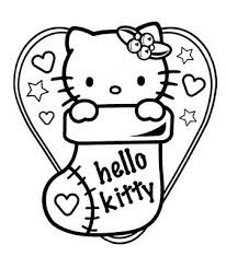 Hello Kitty Christmas coloring pages For Kids 6
