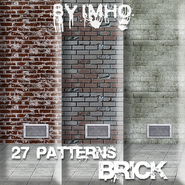 27 Brick Patterns by IMHO Sims+3,+Brick+,Pattern,+IMHO+(3)