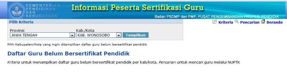 Info Sertifikasi Guru: Calon Peserta Sertifikasi Guru 2013