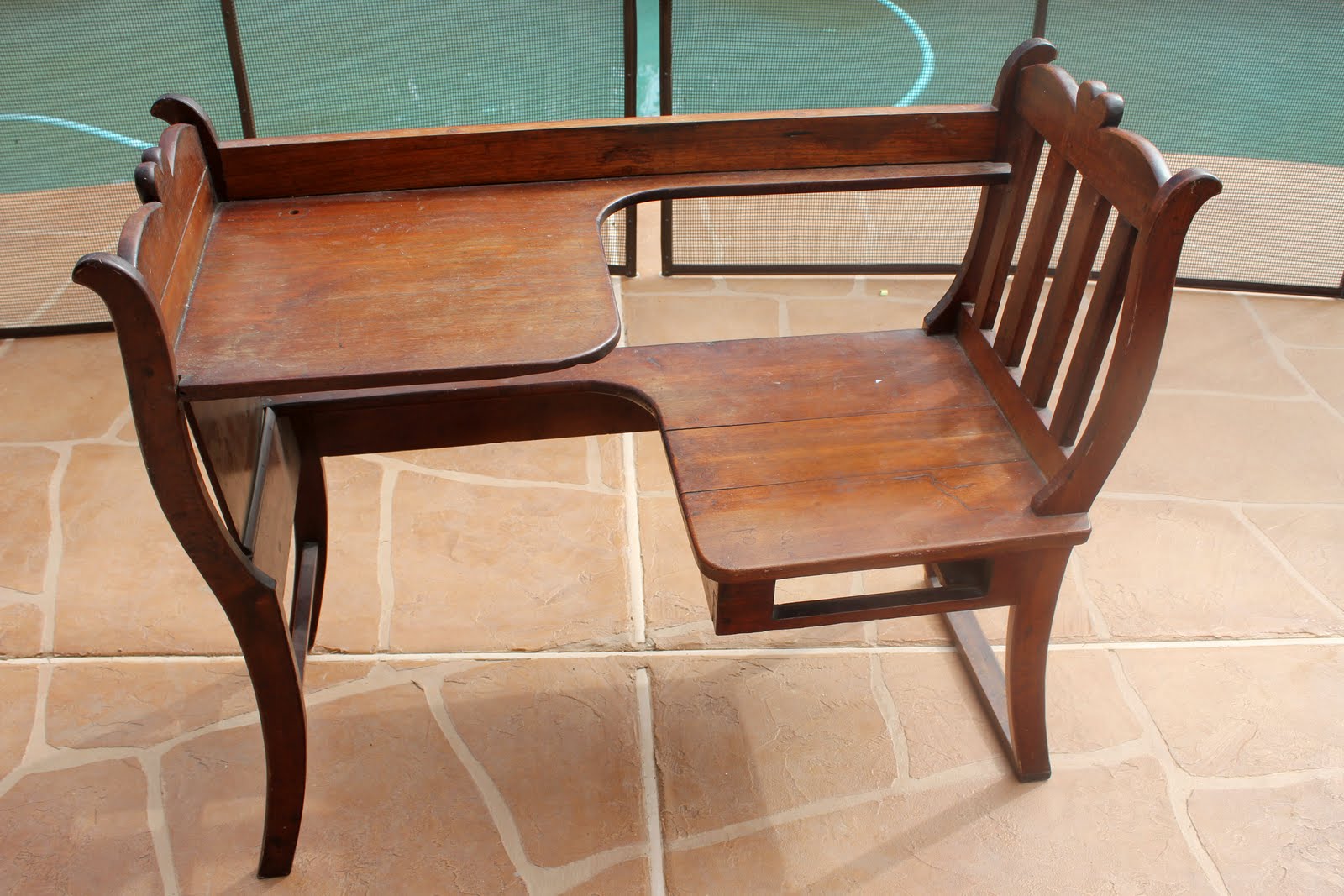 A Day With A Domestic Engineer Antique Phone Table And A New Pillow