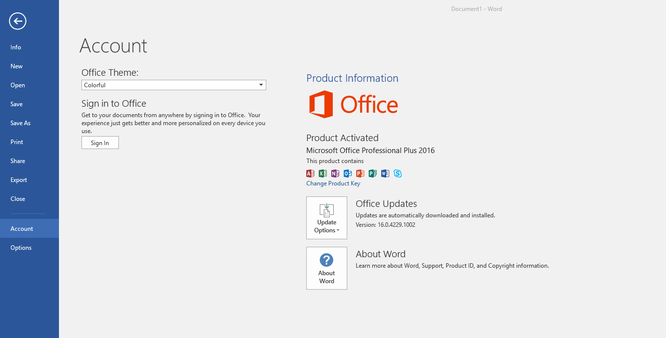 office 2016 activation key