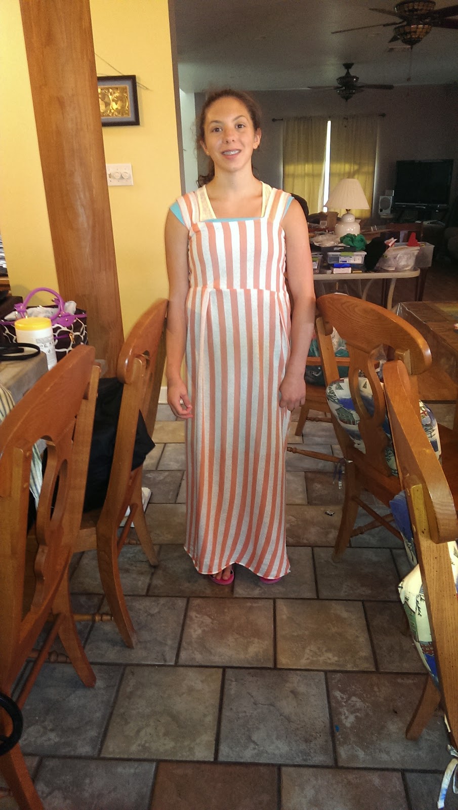 Sewing!! Easy Summer Dress with Sheer Overlay