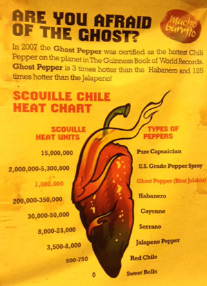 ghost pepper chart pepper chart