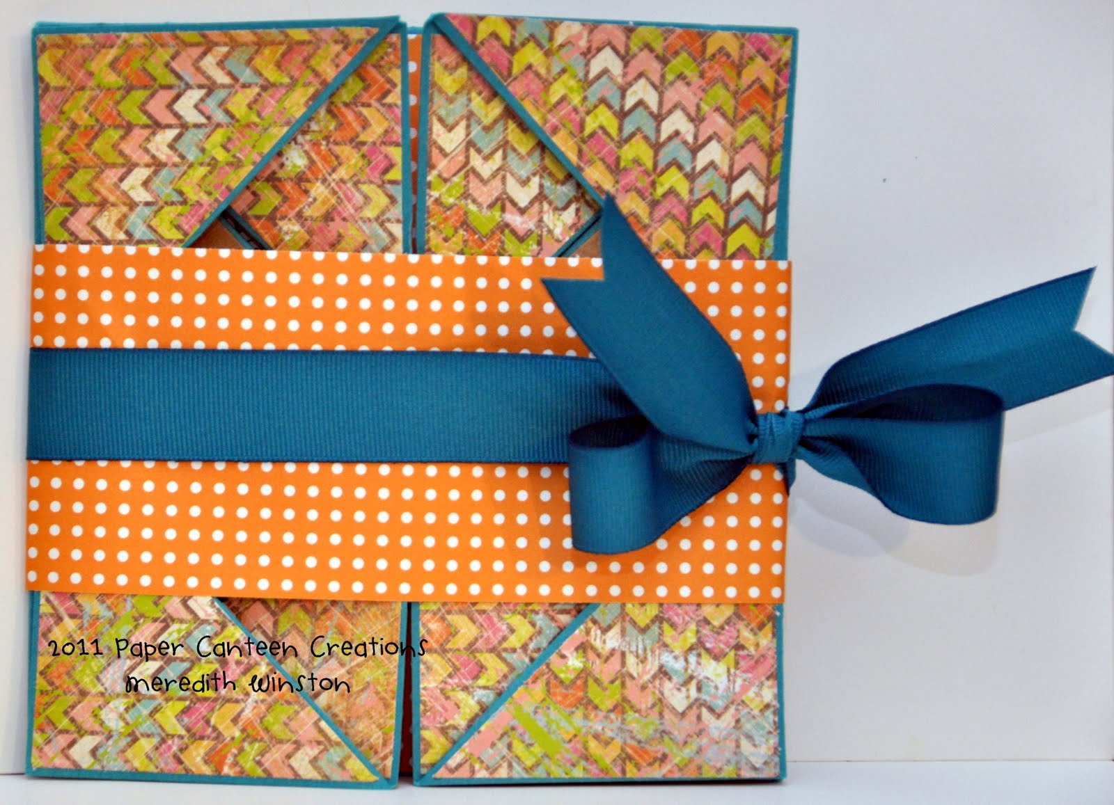 Paper Canteen Creations Bombshell Tutorial Napkin Fold Card