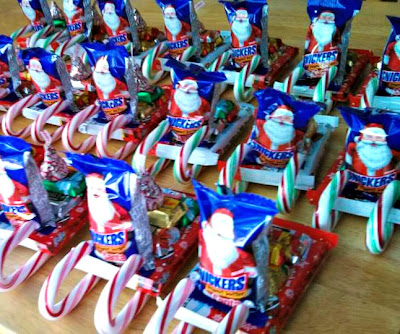 candy santa sleigh treats for kids