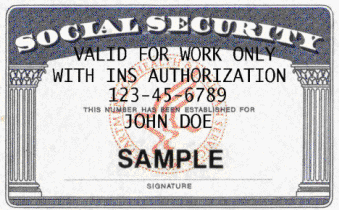 security social numbers work authorization valid ssn dhs only sample issue ins recovery breach nonresident taosecurity tricky redefining nra arrivals