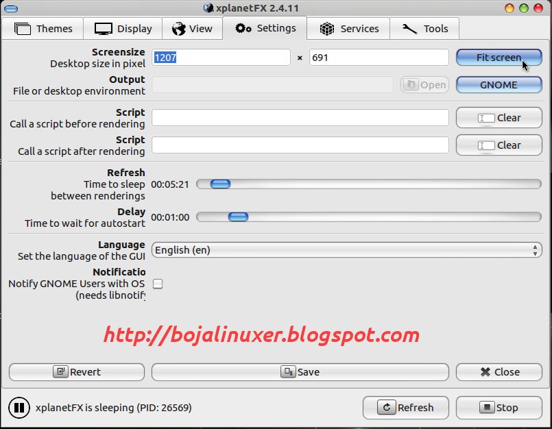 Pengaturan opsi fx