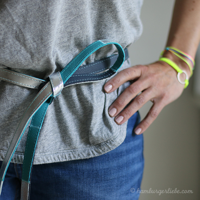 Tutorial: Ledergürtel aus Lederresten